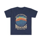 Faith can move the mountains, Matthew 17:20 Unisex Soft style T-Shirt - plusminusco.com