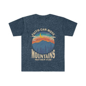 Faith can move the mountains, Matthew 17:20 Unisex Soft style T-Shirt Cotton, Crew neck, DTG, Panlalaking Damit, Regular fit, T-shirts, Pambabaeng Damit - plusminusco.com