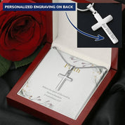 Colier cruce credință, colier credință, soție, soției mele, cadou - plusminusco.com