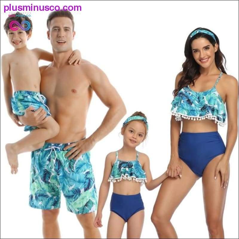 Family Matching Outfit Swimwear Women Swimsuit Mother - plusminusco.com