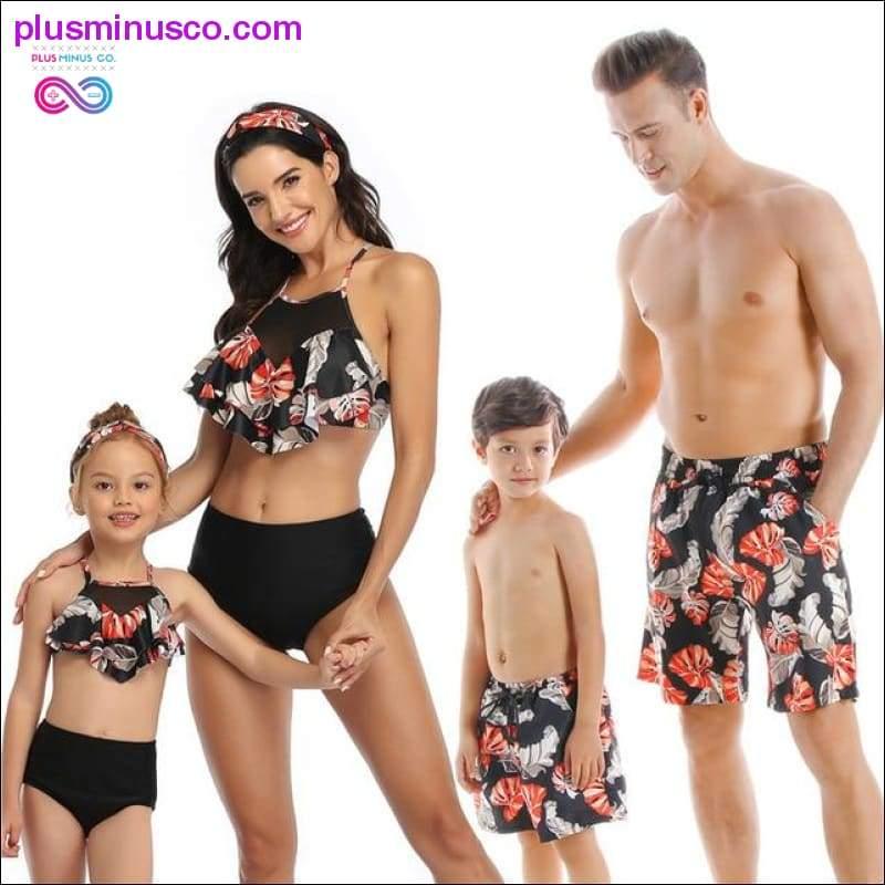 Family Matching Outfit Swimwear Women Swimsuit Mother - plusminusco.com