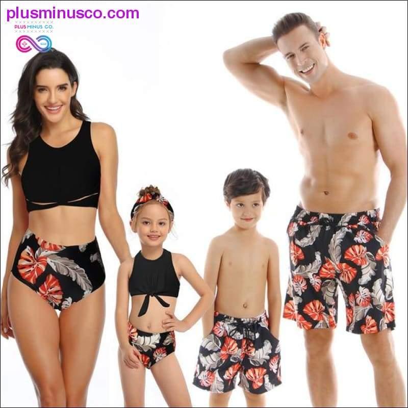 Family Matching Outfit Swimwear Women Swimsuit Mother - plusminusco.com