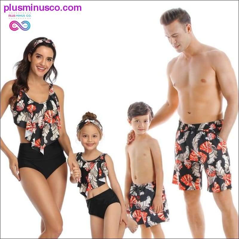 Family Matching Outfit Swimwear Women Swimsuit Mother - plusminusco.com