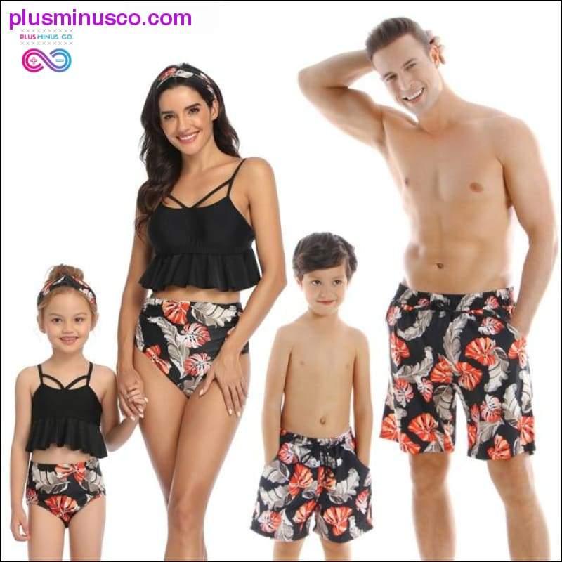 Family Matching Outfit Swimwear Women Swimsuit Mother - plusminusco.com