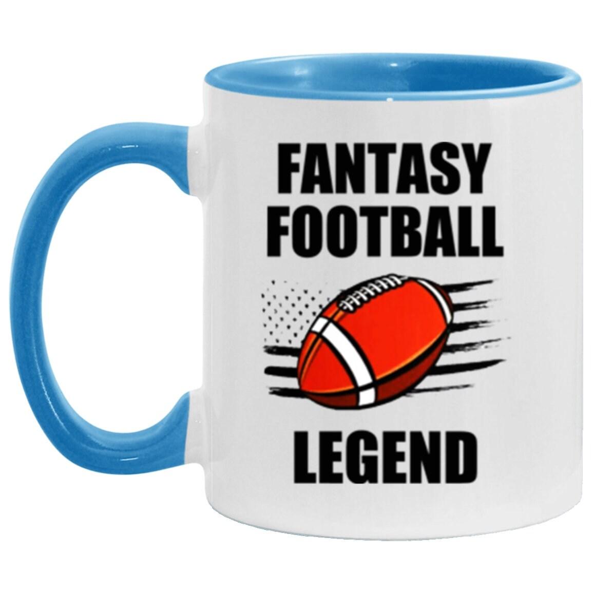 Fantasy Football Legend Accent Mug, Funny FFL Football Mug, Fantasy Sports Mug Gift,gift for fantasy Football  fan - plusminusco.com