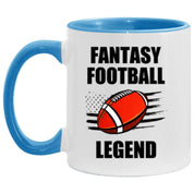 Fantasy Football Legend Accent Mug, Funny FFL Football Mug, Fantasy Sports Mug Gift,gift for fantasy Football  fan - plusminusco.com