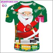 T-shirts de Noël à la mode pour hommes - Père Noël drôle - plusminusco.com