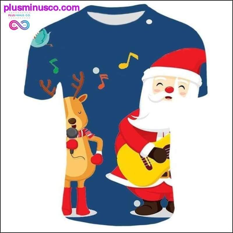 Μόδα Χριστουγεννιάτικα T-Shirts για άνδρες - Αστείος Άγιος Βασίλης - plusminusco.com
