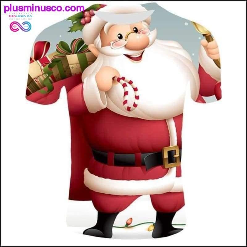 Μόδα Χριστουγεννιάτικα T-Shirts για άνδρες - Αστείος Άγιος Βασίλης - plusminusco.com