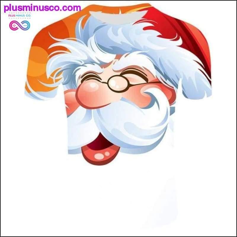 Camisetas de Natal da moda para homens - Papai Noel engraçado - plusminusco.com