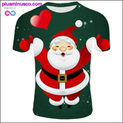 남성용 패션 크리스마스 티셔츠 - 재미있는 산타클로스 - plusminusco.com