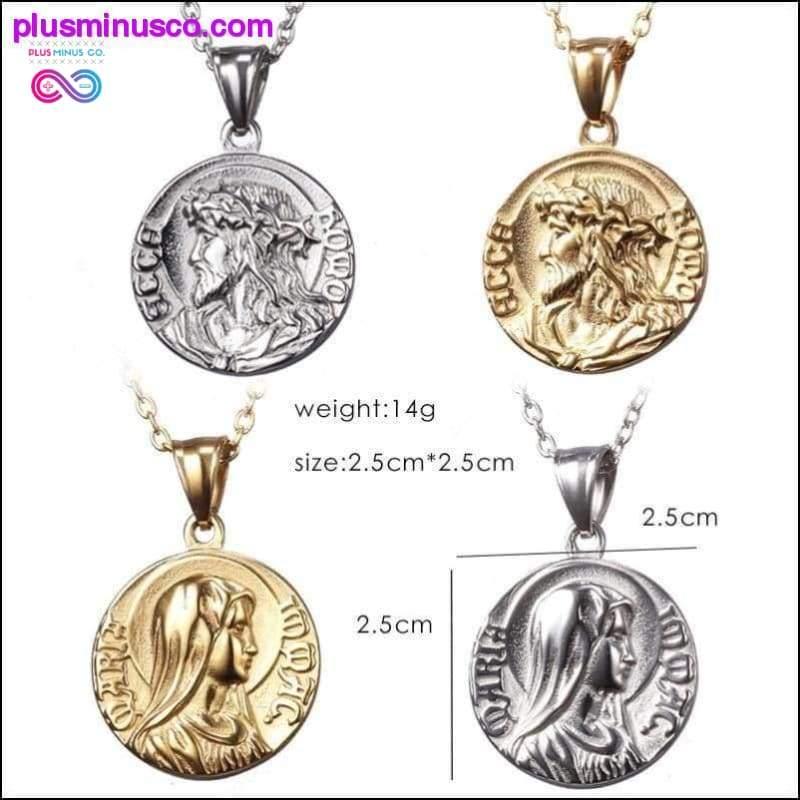Fashion Gold Color And Silver Color Charm Jesus Virgin Mary - plusminusco.com