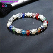 Fashion Shiny mulher Jewelry Colorful Rhinestone Faux Pearl - plusminusco.com