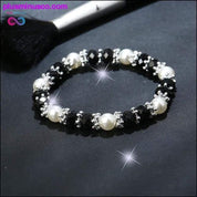 Fashion Shiny mulher Jewelry Colorful Rhinestone Faux Pearl - plusminusco.com