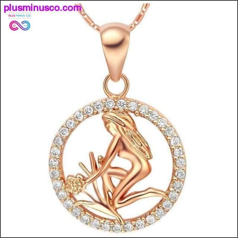 Fashionable 18k Gold Plated Rare 12 Zodiac Signs Necklace - plusminusco.com