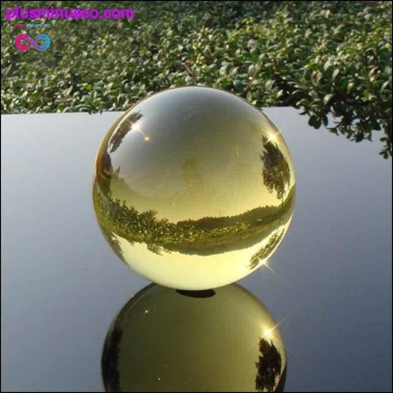 Bola de cristal de obsidiana de vidrio Feng Shui - Bolas curativas de vidrio mágicas Feng Shui - plusminusco.com