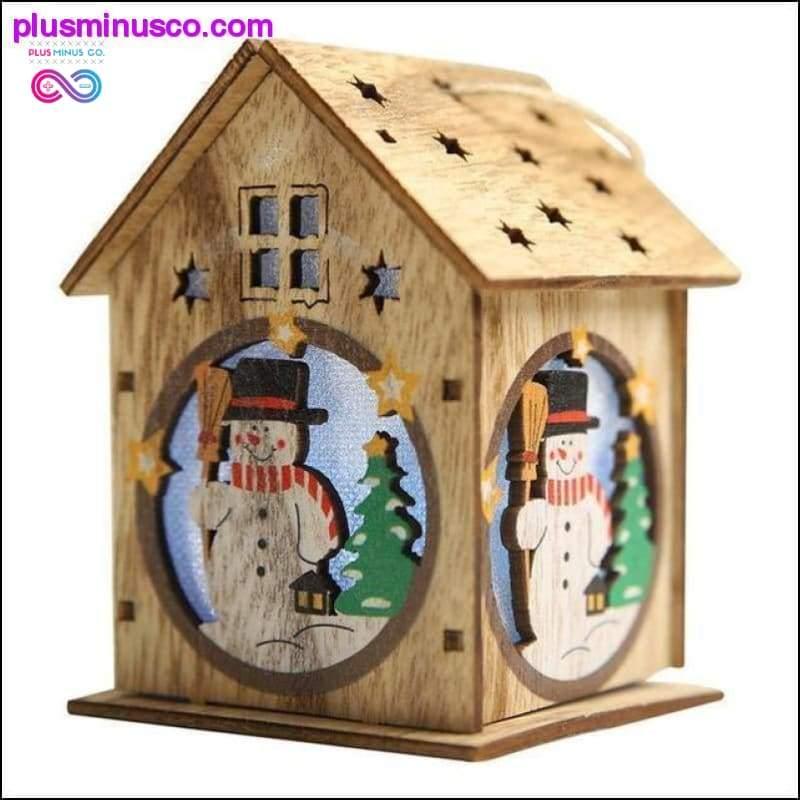 Festiwalowy Led Light Wood House Choinka Świętego Mikołaja - plusminusco.com