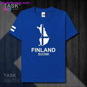 Фінляндыя Finnish Finn FIN Helsinki мужчынская футболка новая кароткая - plusminusco.com