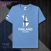 Suomija Suomija Finn FIN Helsinki vyriški marškinėliai nauji Short - plusminusco.com