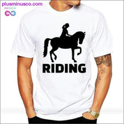 Finland Horse Riding Girl Club T Shirt Big Size Navy Blue - plusminusco.com