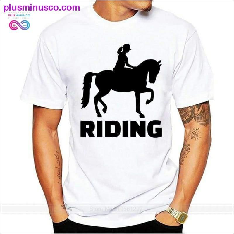 Finnland Horse Riding Girl Club T-Shirt Große Größe Marineblau - plusminusco.com