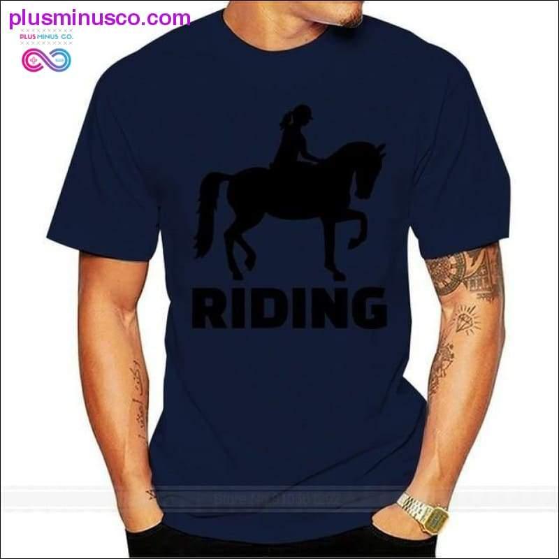 Finland Horse Riding Girl Club T Shirt Big Size Navy Blue - plusminusco.com