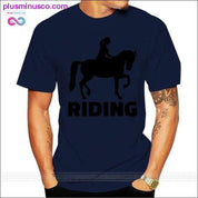 Finland Horse Riding Girl Club T Shirt Big Size Navy Blue - plusminusco.com