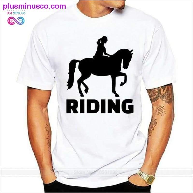 Finland Horse Riding Girl Club T-paita Big Size Navy Blue - plusminusco.com