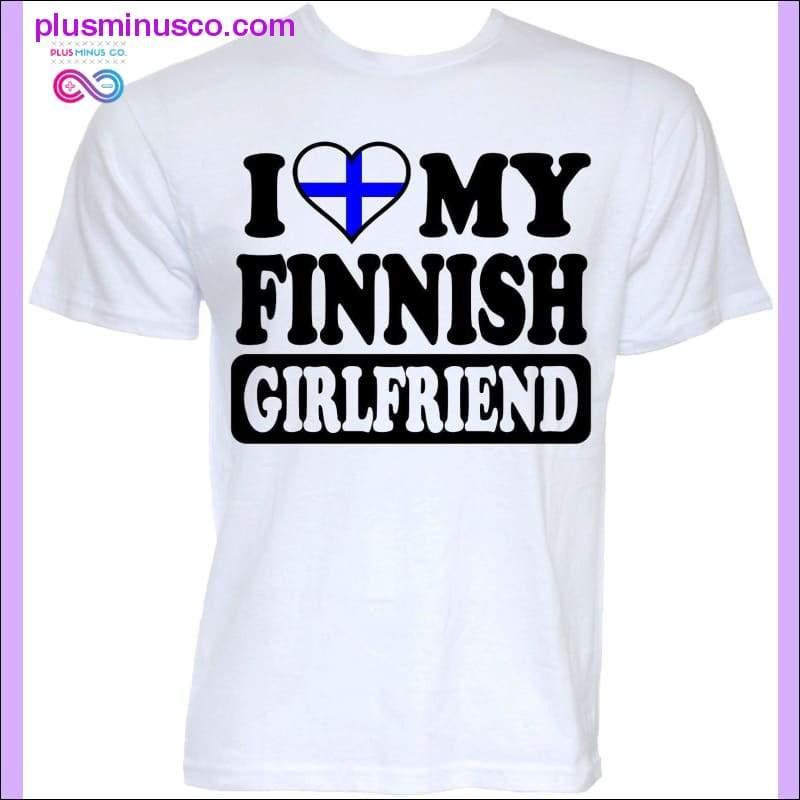 FINNISH GIRLFRIEND FINLAND FLAG T-SHIRTS JOKE GIFTS PRESENTS - plusminusco.com
