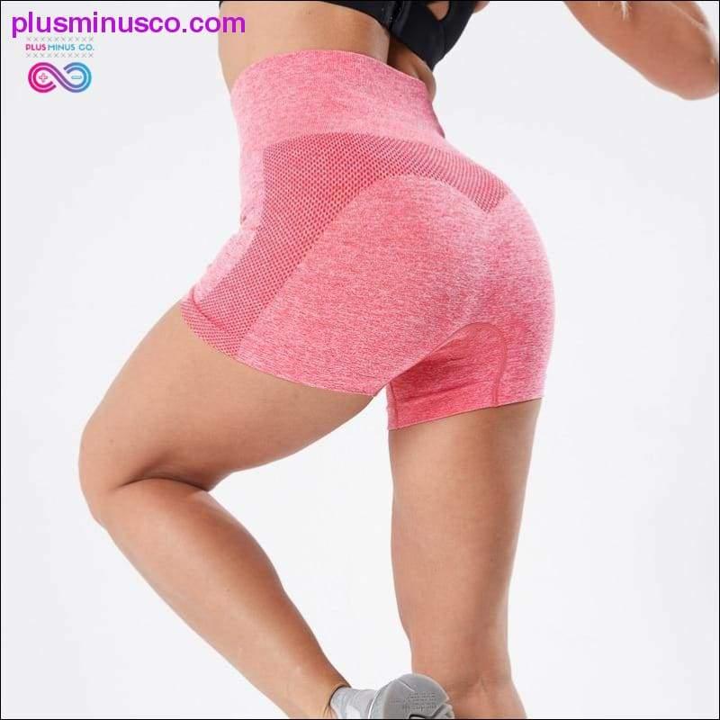 Fitness Shorts Push Up Pink Shorts Slim High Waist Bottom - plusminusco.com