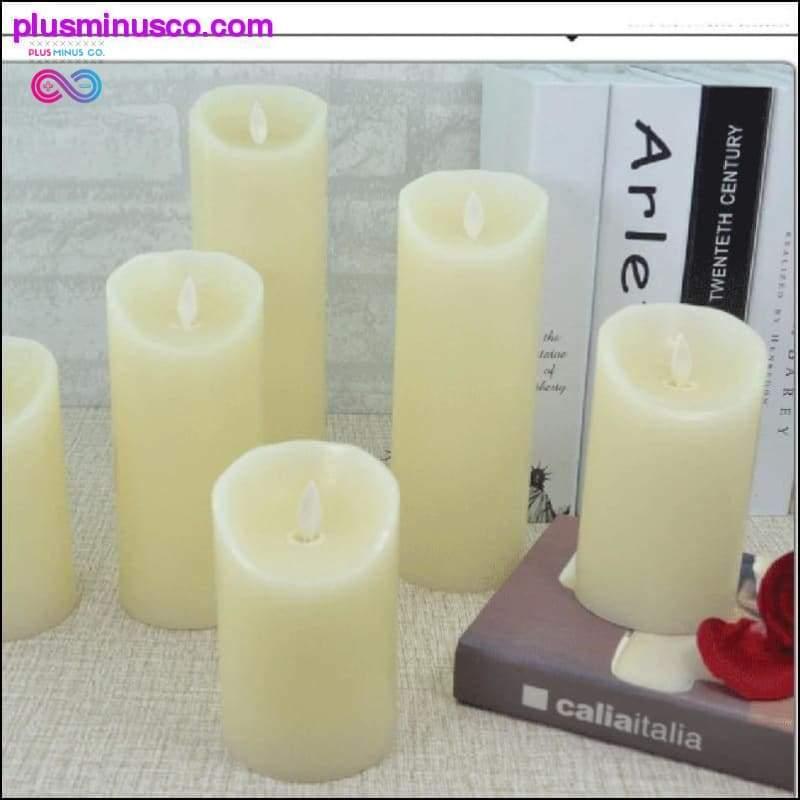 Flameless Remote Control Led Wax Candle Wireless Timer Led - plusminusco.com