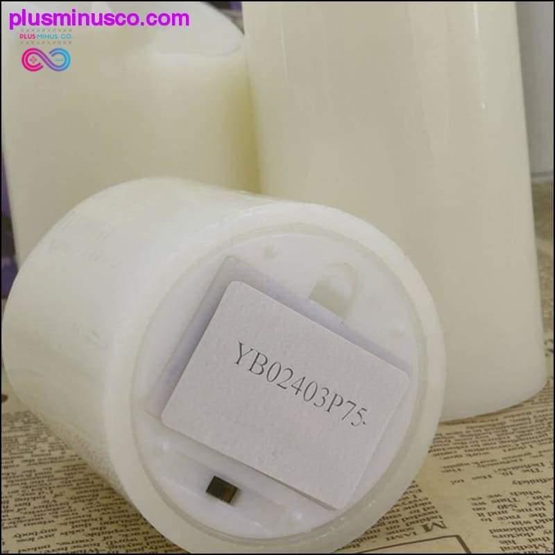 Flameless Remote Control Led Wax Candle Wireless Timer Led - plusminusco.com