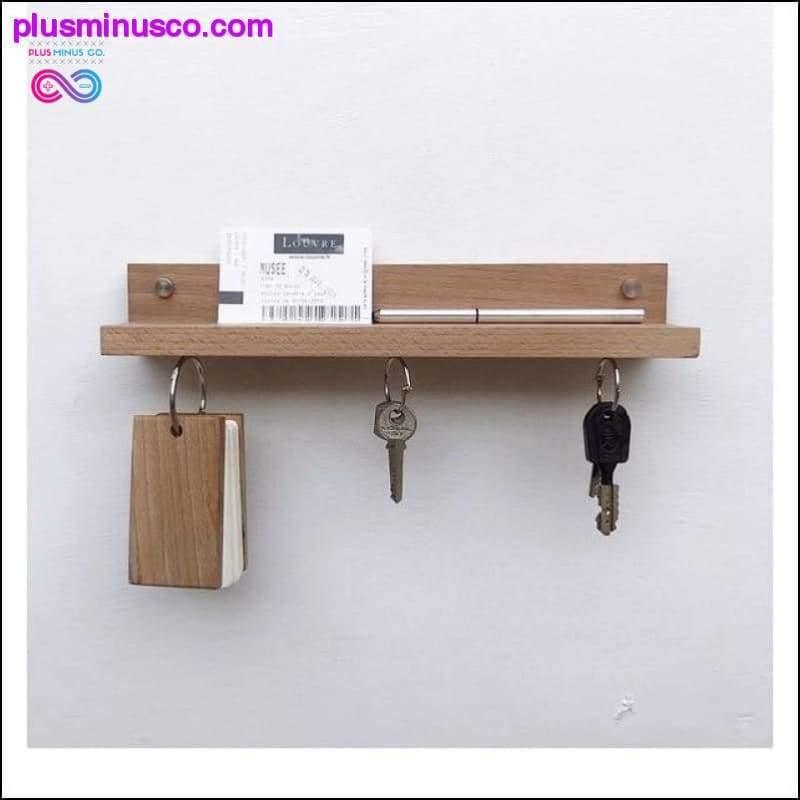 Plutajuća zidna polica za odlaganje + magnetni stalak za ključeve / - plusminusco.com