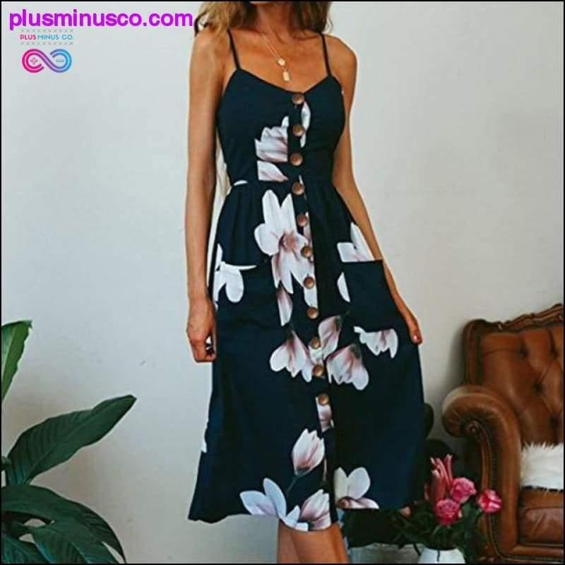 Floral Print Ethnic Summer Beach Female Split Stylish Style - plusminusco.com