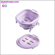 Foldable Footbath Plain Foaming Massage Bucket Plastic Foot - plusminusco.com
