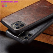 Для iPhone 11/ 11 Pro/ 11 Pro Max Case Luxury Slim Leather - plusminusco.com