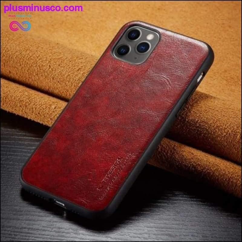  11 Pro Max Case Luxury Slim Leather - plusminusco.com