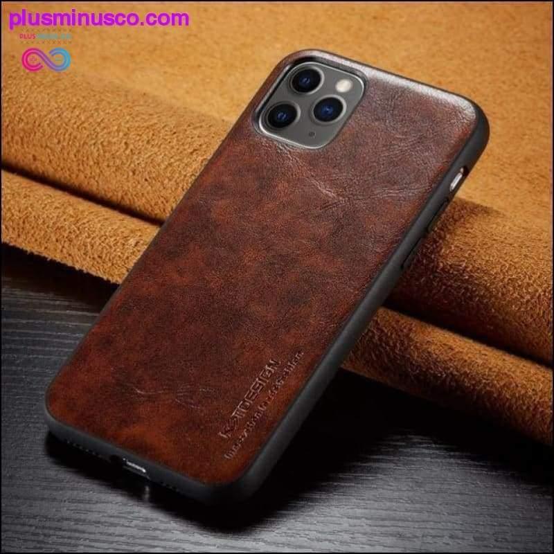  11 Pro Max Case Luxury Slim Leather - plusminusco.com