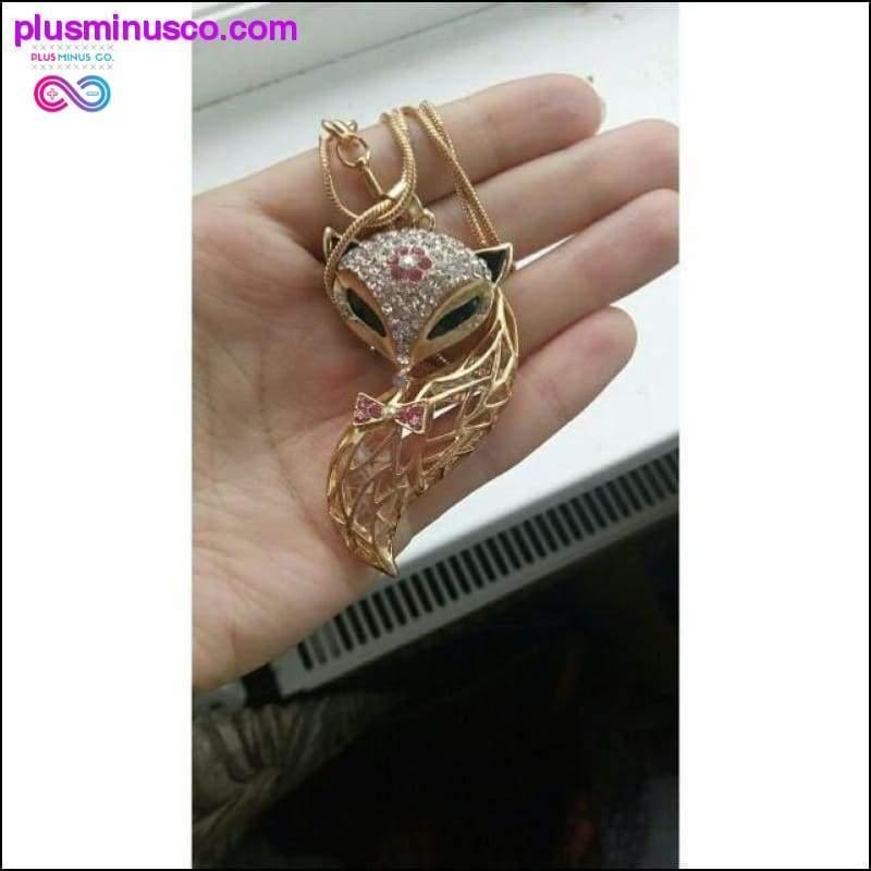 Ogrlica z okrasnimi kamni Fox - plusminusco.com