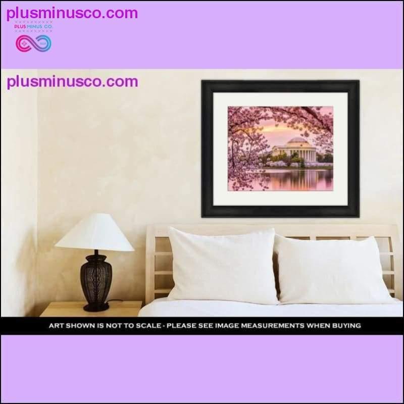 Framed Print, Jefferson Memorial In Spring - plusminusco.com