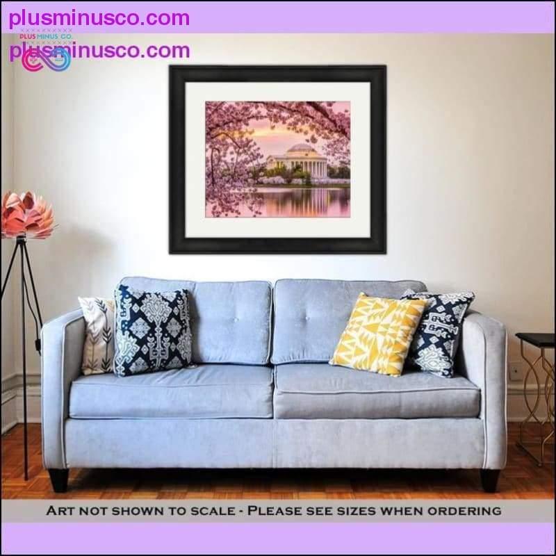 Framed Print, Jefferson Memorial In Spring - plusminusco.com