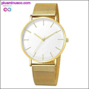 Envío gratis reloj de mujer con pulsera de malla de acero inoxidable - plusminusco.com
