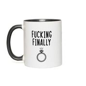 Fucking finally Accent Mugs,I Said Yes, Finally Engaged Gift, Fucking Finally Gift, Engaged as Fuck, Fucking Finally Mrs, Engaged Fuck Mug - plusminusco.com