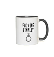 Fucking finally Accent Mugs,I Said Yes, Finally Engaged Gift, Fucking Finally Gift, Engaged as Fuck, Fucking Finally Mrs, Engaged Fuck Mug - plusminusco.com