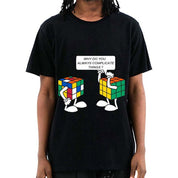 Funny Sarcastic Pun Intended T-shirt Complicated Rubics Cube - plusminusco.com