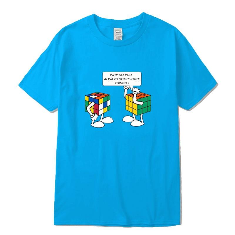 Funny Sarcastic Pun Intended T-shirt Complicated Rubics Cube - plusminusco.com