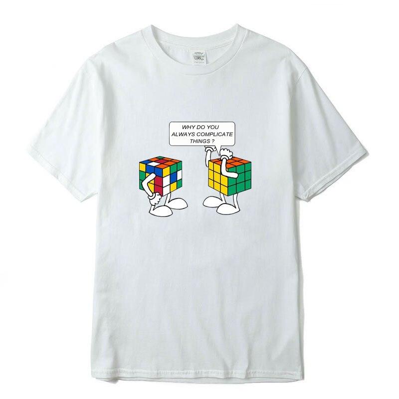 Funny Sarcastic Pun Intended T-shirt Complicated Rubics Cube - plusminusco.com