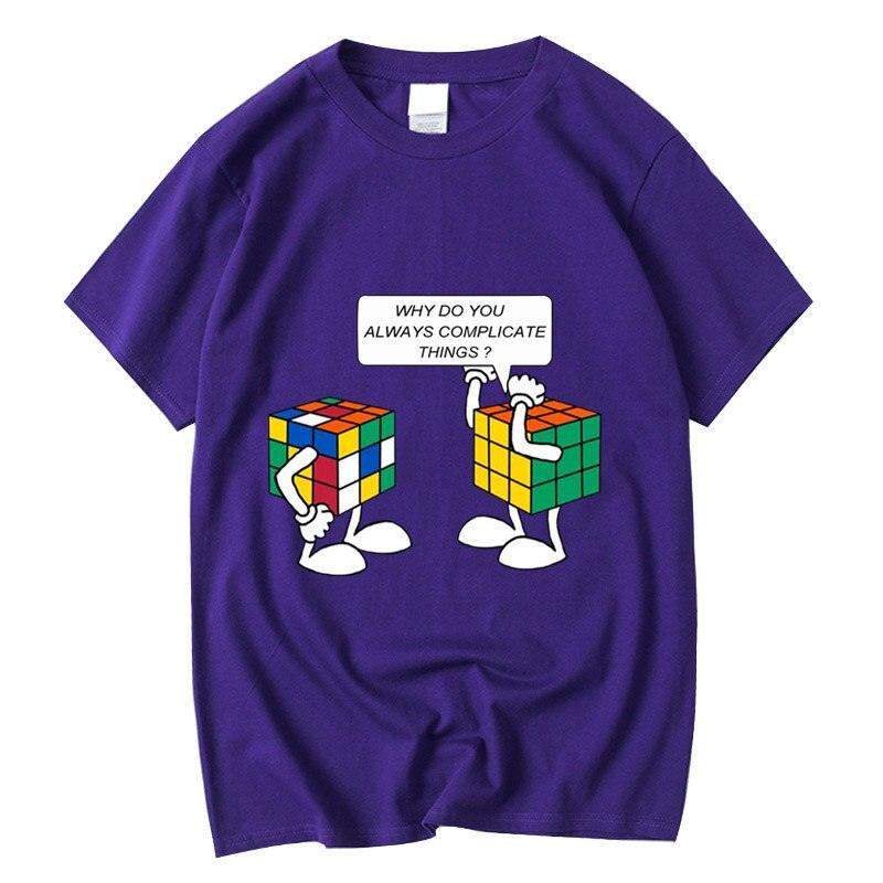Funny Sarcastic Pun Intended T-shirt Complicated Rubics Cube - plusminusco.com