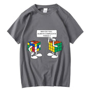 Funny Sarcastic Pun Intended T-shirt Complicated Rubics Cube - plusminusco.com