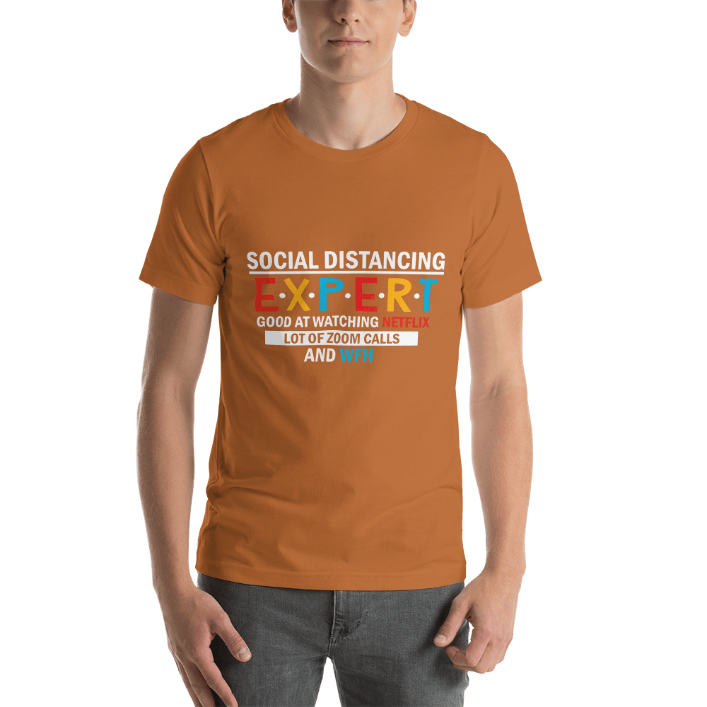 Funny social Distancing Short-Sleeve Social Distancing - plusminusco.com